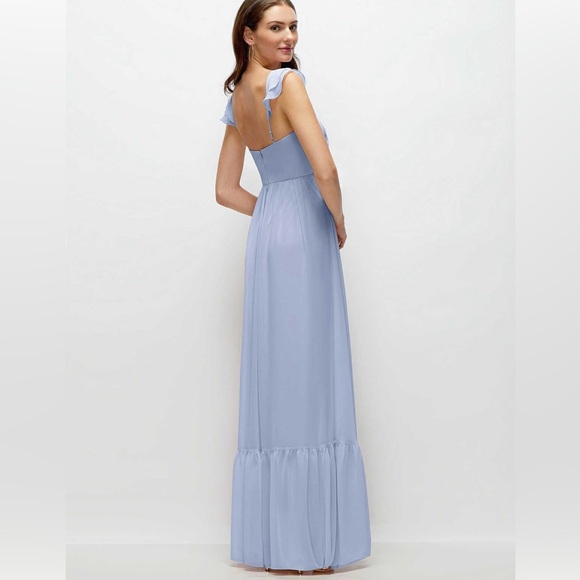 Alfred Sung Elegant Light Blue Maxi Dress NWT size 0 - Picture 2 of 9